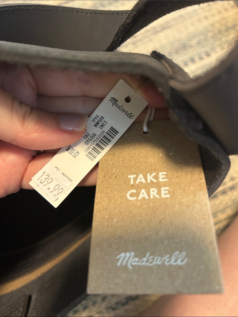 Madewell Black Suede Shoulder Hobo Bag - Picture 4 of 5